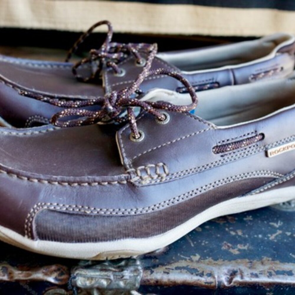 Rockport Men's Boat 2 Eye Leather Athletic Boating Shoe